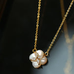 Lucky Clover Natural Stone Necklace - floysun