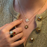 Lucky Clover Natural Stone Necklace - floysun