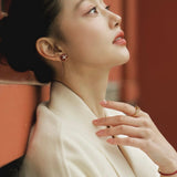 Lucky Clover Natural Stone Stud Earrings - floysun