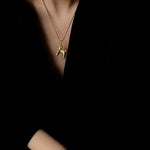 Lucky Horse & Horseshoe 2Pcs Cord Necklace Set | Meaningful Stackable Choker - floysun