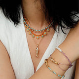 Lucky Little Fish Bracelet Turquoise Beads or Pink Cord - floysun
