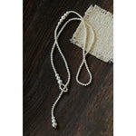 Lumina Y-Shape Freshwater Pearl Lariat Necklace - floysun