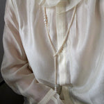 Lumina Y - Shape Freshwater Pearl Lariat Necklace - floysun