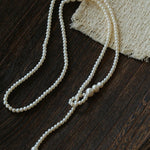 Lumina Y - Shape Freshwater Pearl Lariat Necklace - floysun