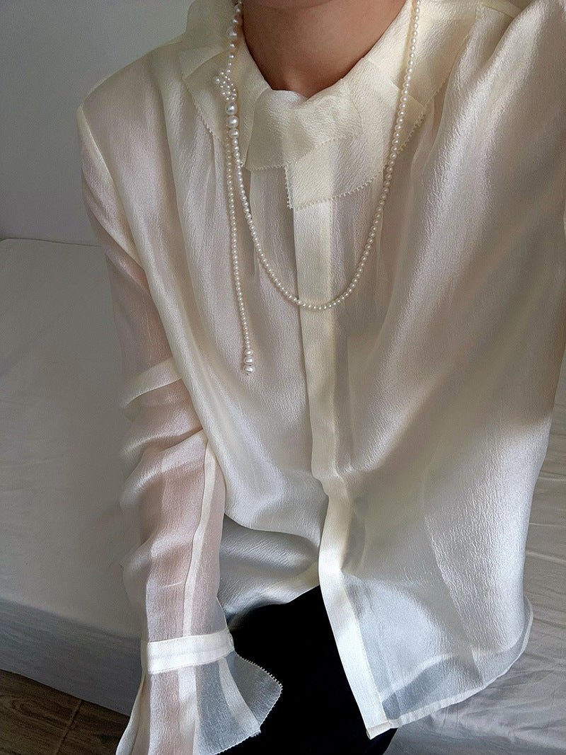 Lumina Y - Shape Freshwater Pearl Lariat Necklace - floysun