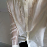 Lumina Y - Shape Freshwater Pearl Lariat Necklace - floysun