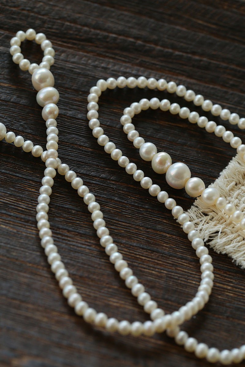 Lumina Y - Shape Freshwater Pearl Lariat Necklace - floysun