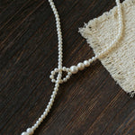Lumina Y - Shape Freshwater Pearl Lariat Necklace - floysun