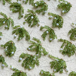 Luminous Peridot & Pearl Drop Earrings | Natural Gemstone Fringe Earrings - floysun