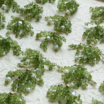 Luminous Peridot & Pearl Drop Earrings | Natural Gemstone Fringe Earrings - floysun