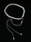 Luminous Star Adjustable Cord Pearl Necklace - Hand - Woven Floating Freshwater Pearl Choker - floysun