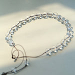 Lunar Drift – White Quartz & Smoky Quartz Open - Ended Tassel Necklace - floysun