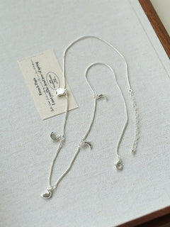 Lunar Eclipse Snake Chain Necklace Moon Phases Pendant - floysun