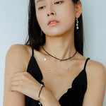 Lunar Phases Black Onyx Beaded Bracelet - floysun