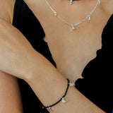 Lunar Phases Black Onyx Beaded Bracelet - floysun