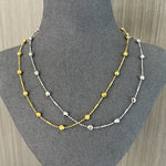 Luxe Sparkle Solid Bead Chain Necklace - floysun