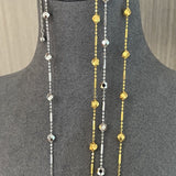 Luxe Sparkle Solid Bead Chain Necklace - floysun
