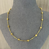 Luxe Sparkle Solid Bead Chain Necklace - floysun