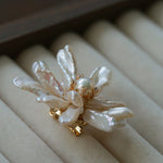 Luxury Baroque Toothpick Pearl Flower Statement Brooch - floysun