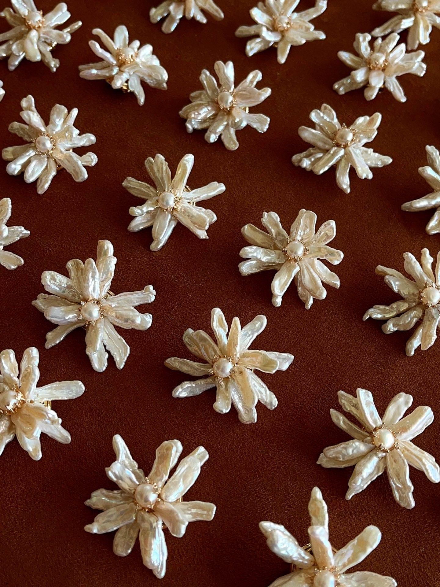 Luxury Baroque Toothpick Pearl Flower Statement Brooch - floysun