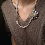 Luxury Baroque Toothpick Pearl Flower Statement Brooch - floysun