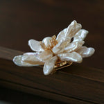 Luxury Baroque Toothpick Pearl Flower Statement Brooch - floysun