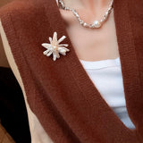Luxury Baroque Toothpick Pearl Flower Statement Brooch - floysun