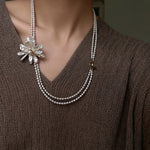 Luxury Baroque Toothpick Pearl Flower Statement Brooch - floysun