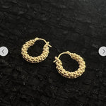 Luxury Beaded Hoop Earrings - floysun