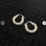 Luxury Beaded Hoop Earrings - floysun