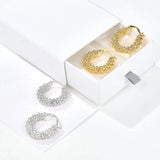 Luxury Beaded Hoop Earrings - floysun