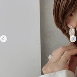 Luxury Beaded Hoop Earrings - floysun