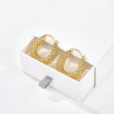 Luxury Beaded Hoop Earrings - floysun