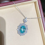Luxury Craftsmanship Paraiba Rose - Cut Statement Necklace - floysun