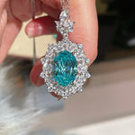 Luxury Craftsmanship Paraiba Rose - Cut Statement Necklace - floysun