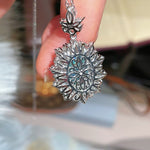 Luxury Craftsmanship Paraiba Rose - Cut Statement Necklace - floysun