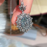Luxury Craftsmanship Paraiba Rose - Cut Statement Necklace - floysun
