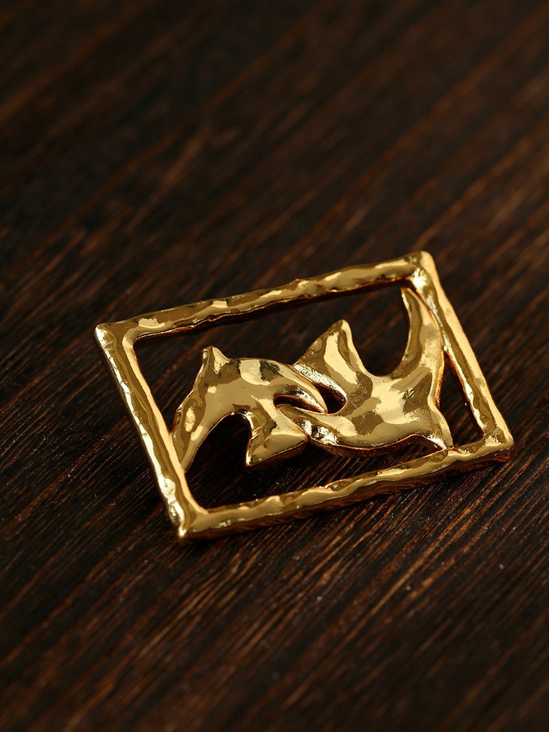 Luxury Peace Dove Frame Brooch - floysun