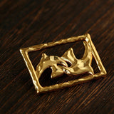 Luxury Peace Dove Frame Brooch - floysun