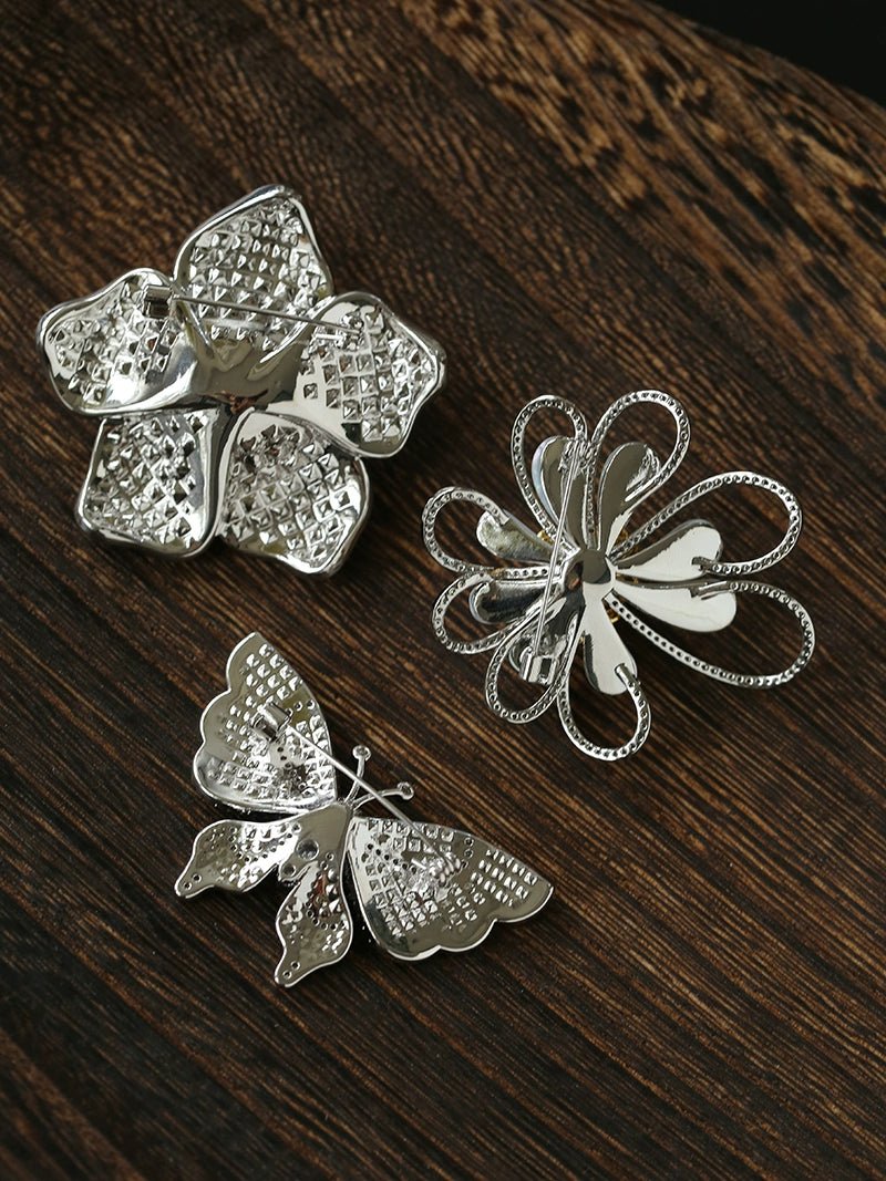 Luxury Pearl Brooch Collection | Elegant Floral & Butterfly Designs - floysun