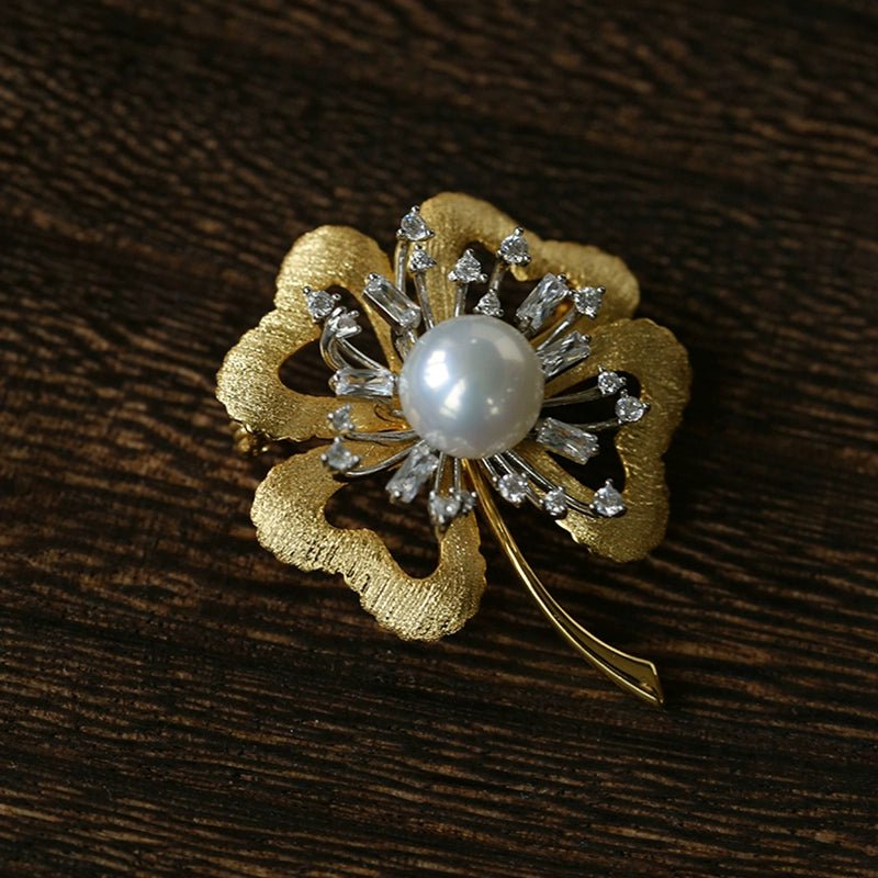 Luxury Pearl Brooch Collection | Elegant Floral & Butterfly Designs - floysun