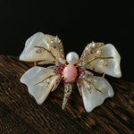 Luxury Pearl Brooch Collection | Elegant Floral & Butterfly Designs - floysun