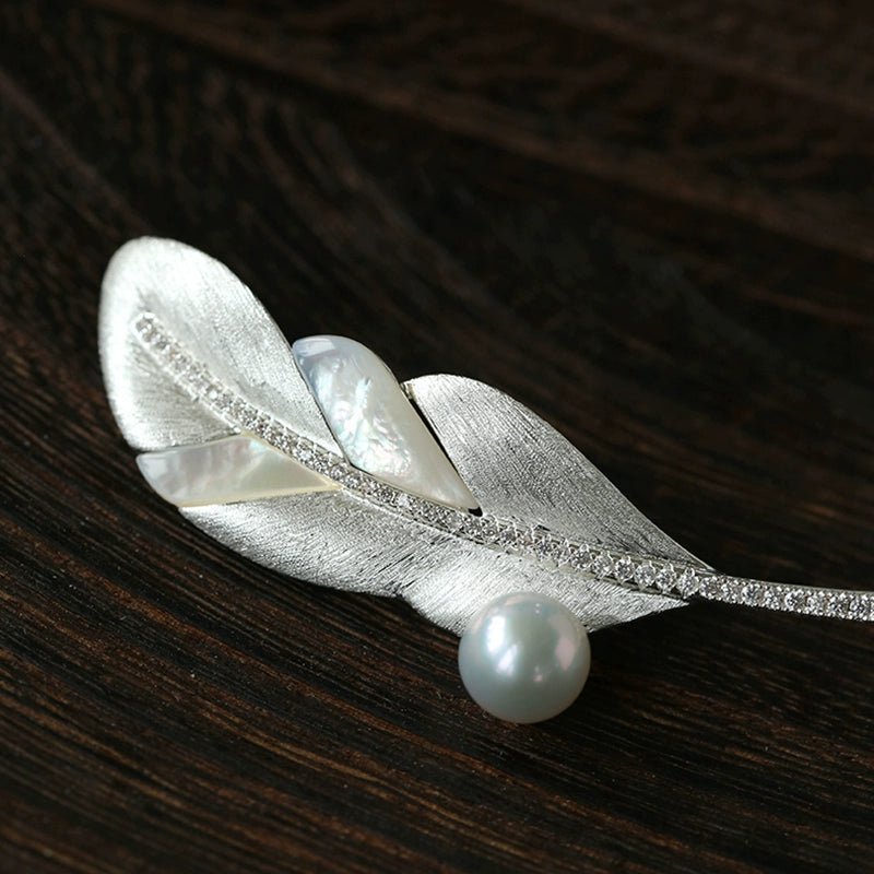 Luxury Pearl & Shell Brooch Collection | Vintage Floral, Butterfly & Gourd Pins - floysun