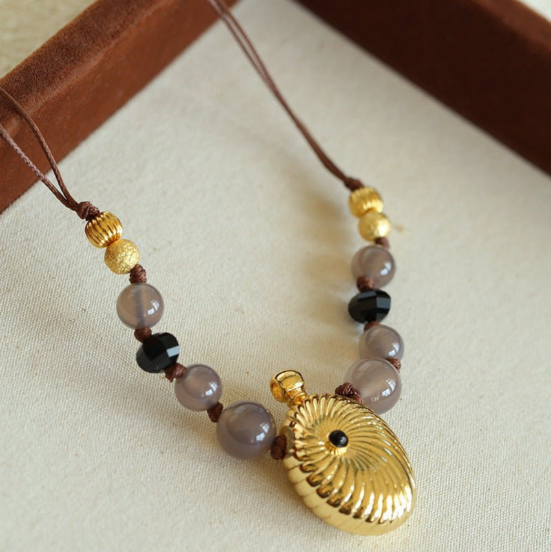 Luxury Perfume Bottle Pendant Necklace - floysun