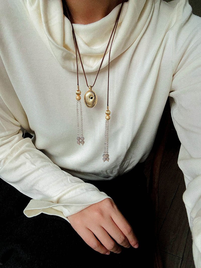 Luxury Perfume Bottle Pendant Necklace - floysun