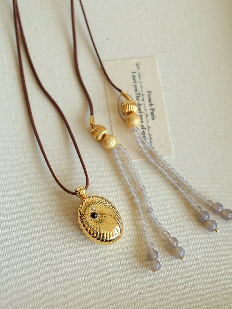 Luxury Perfume Bottle Pendant Necklace - floysun