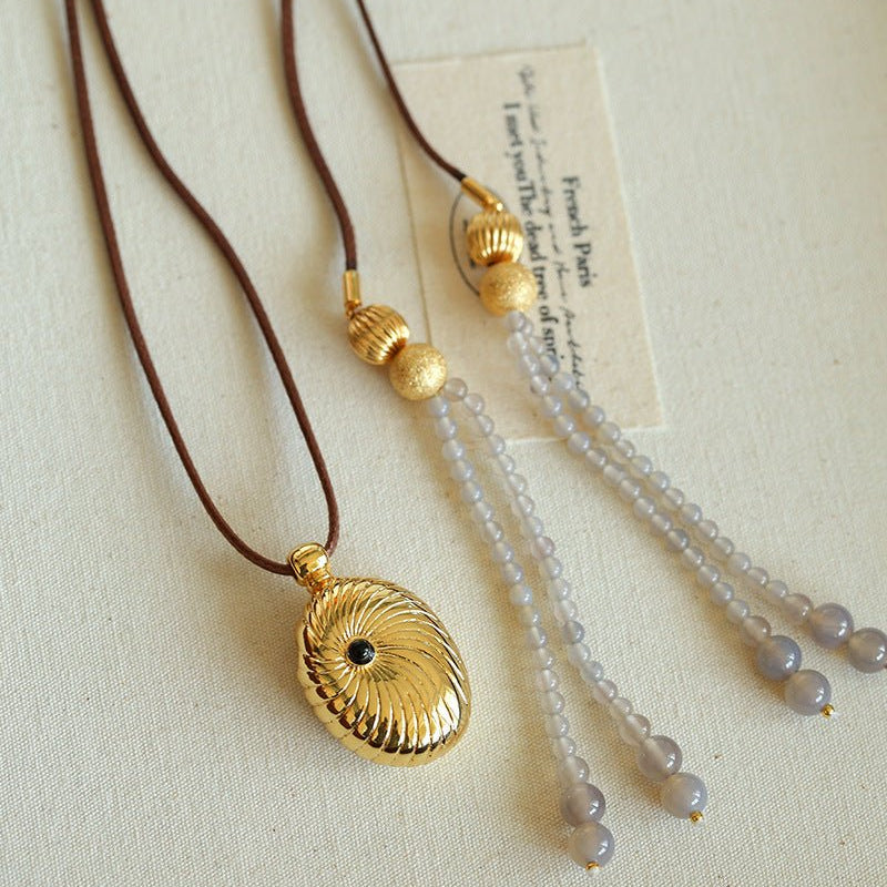 Luxury Perfume Bottle Pendant Necklace - floysun