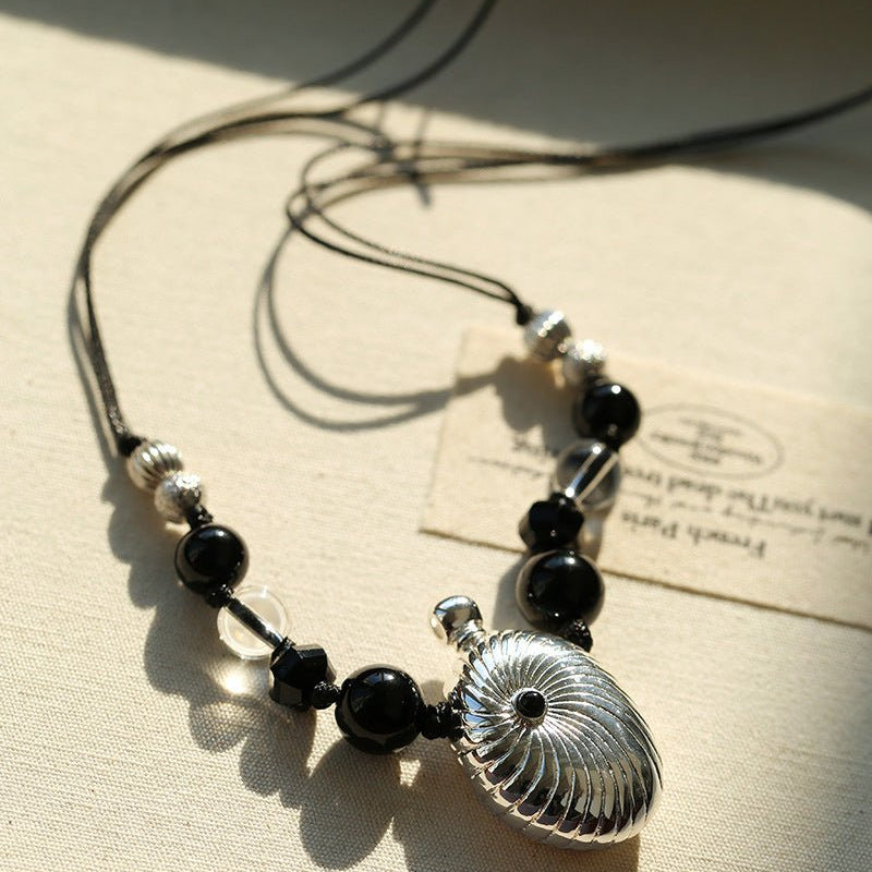 Luxury Perfume Bottle Pendant Necklace - floysun