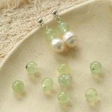 Macaron Three-Tone Crystal Freshwater Pearl Drop Earrings - floysun
