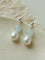 Macaron Three-Tone Crystal Freshwater Pearl Drop Earrings - floysun